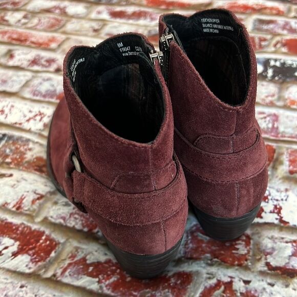 Born brand plum, suede, ankle boot, hand, crafted leather - Picture 8 of 9